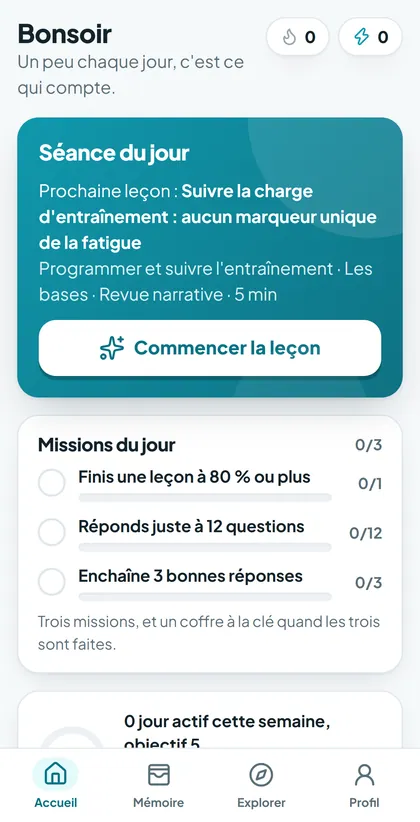 La séance du jour