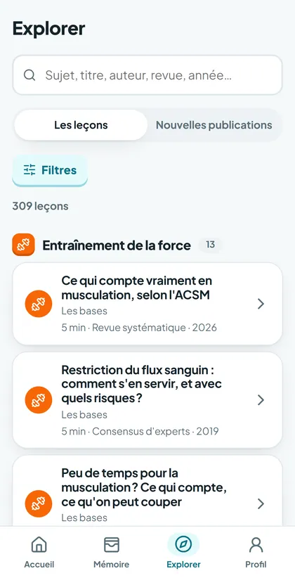 Toutes les leçons